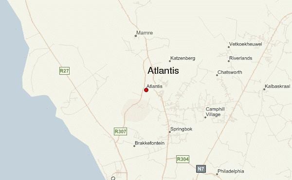térkép atlantisz Fokváros 