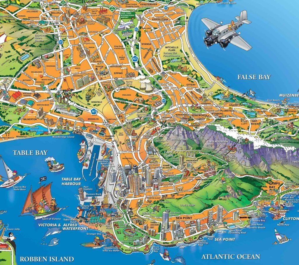 turista térkép Fokváros