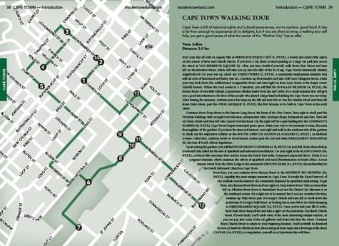 Cape Town túra térkép