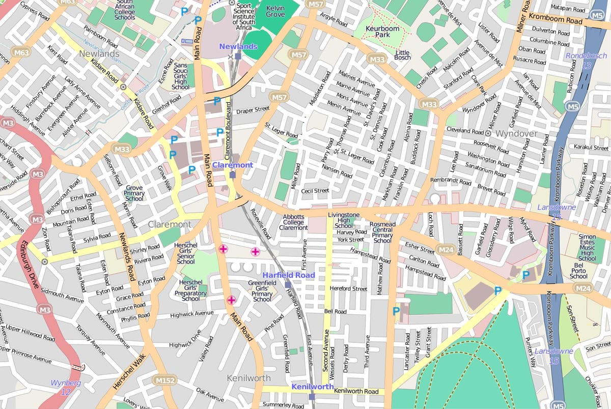 térkép lansdowne Fokváros