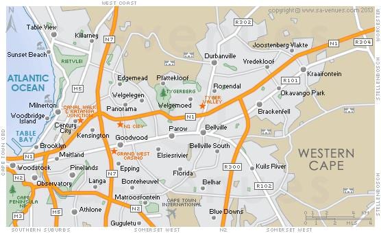 térkép plattekloof Fokváros