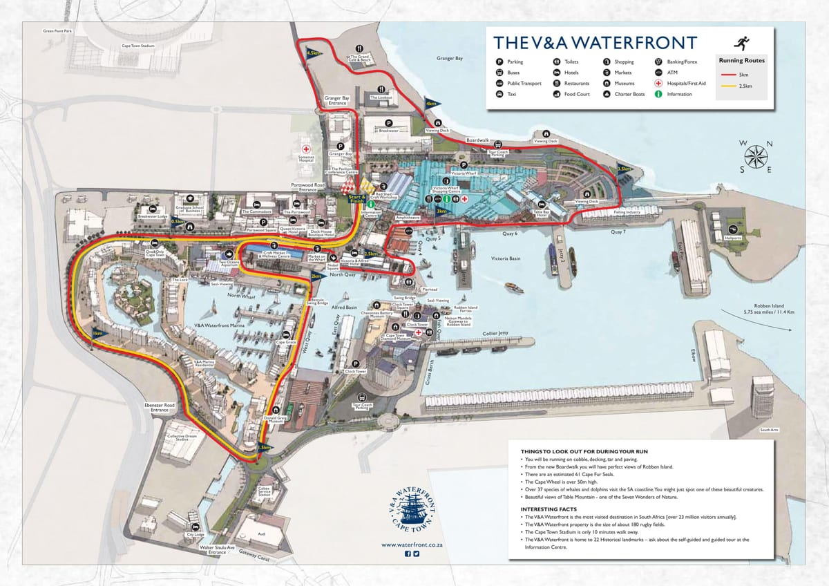 térkép v&a waterfront bevásárlóközpont