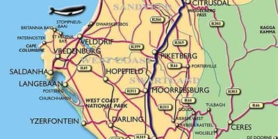 Térkép Cape Town tengerpart