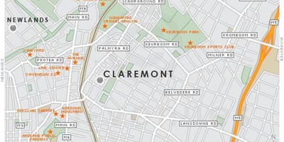 Térkép claremont Fokváros