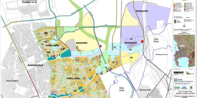 Térkép parkland partjainál Fokváros 