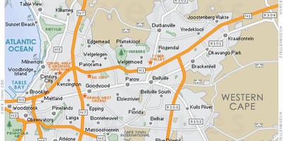 Térkép plattekloof