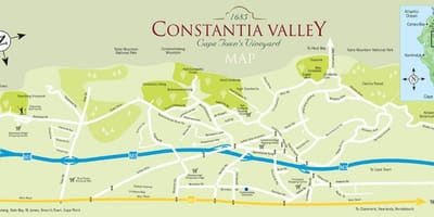 Térkép constantia Fokváros