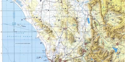Cape Town-topográfiai térkép