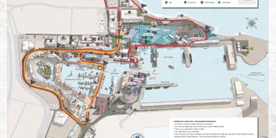Térkép v&a waterfront bevásárlóközpont