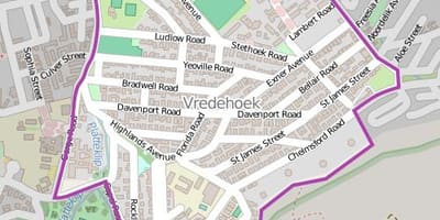 Térkép vredehoek Fokváros